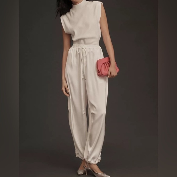 Maeve Pants - new ANTHRO MAEVE Silky Satin Parachute Pants